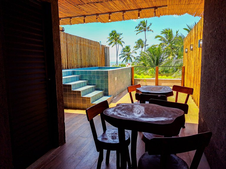 Casa Aluá Patacho com Rooftop à Beira Mar