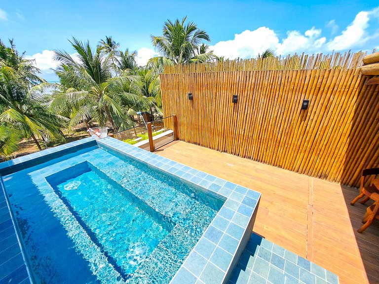 Casa Aluá Patacho com Rooftop à Beira Mar
