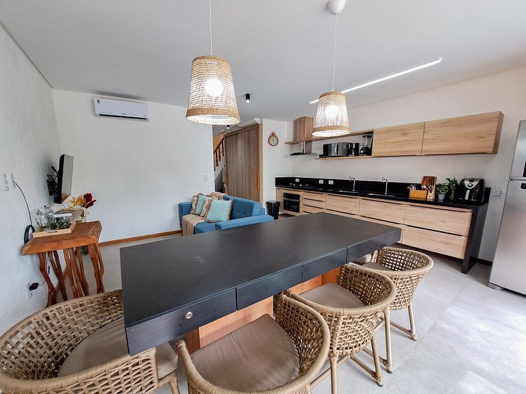 Casa Aluá Patacho com Rooftop à Beira Mar